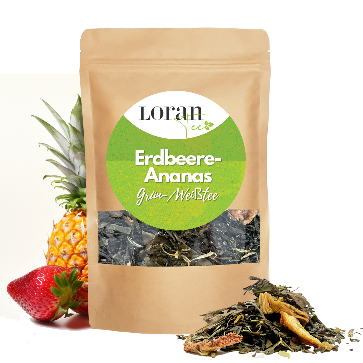 Grün-/Weißtee Erdbeer-Ananas
