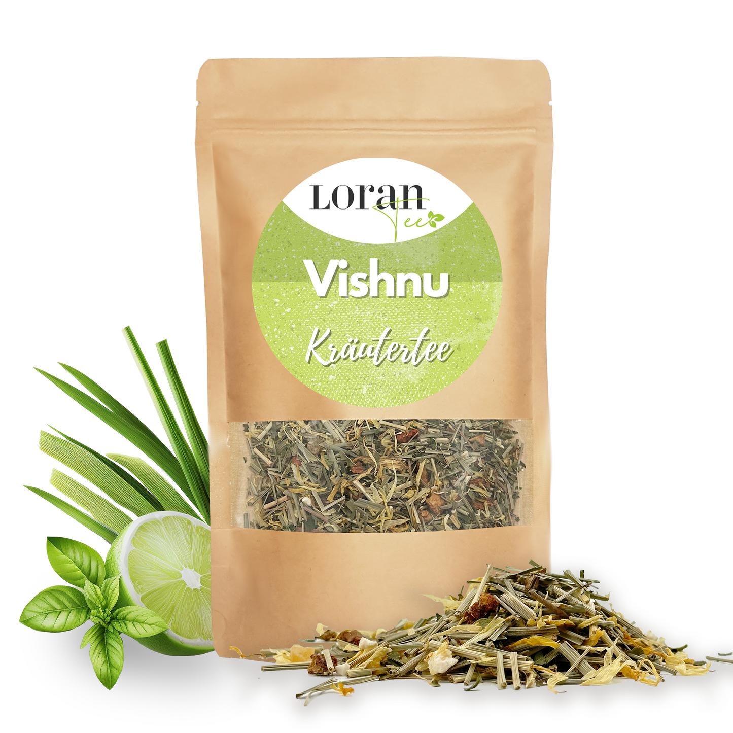 Kräutertee Vishnu - Lemongras-Erdbeere-Zitrone Tee