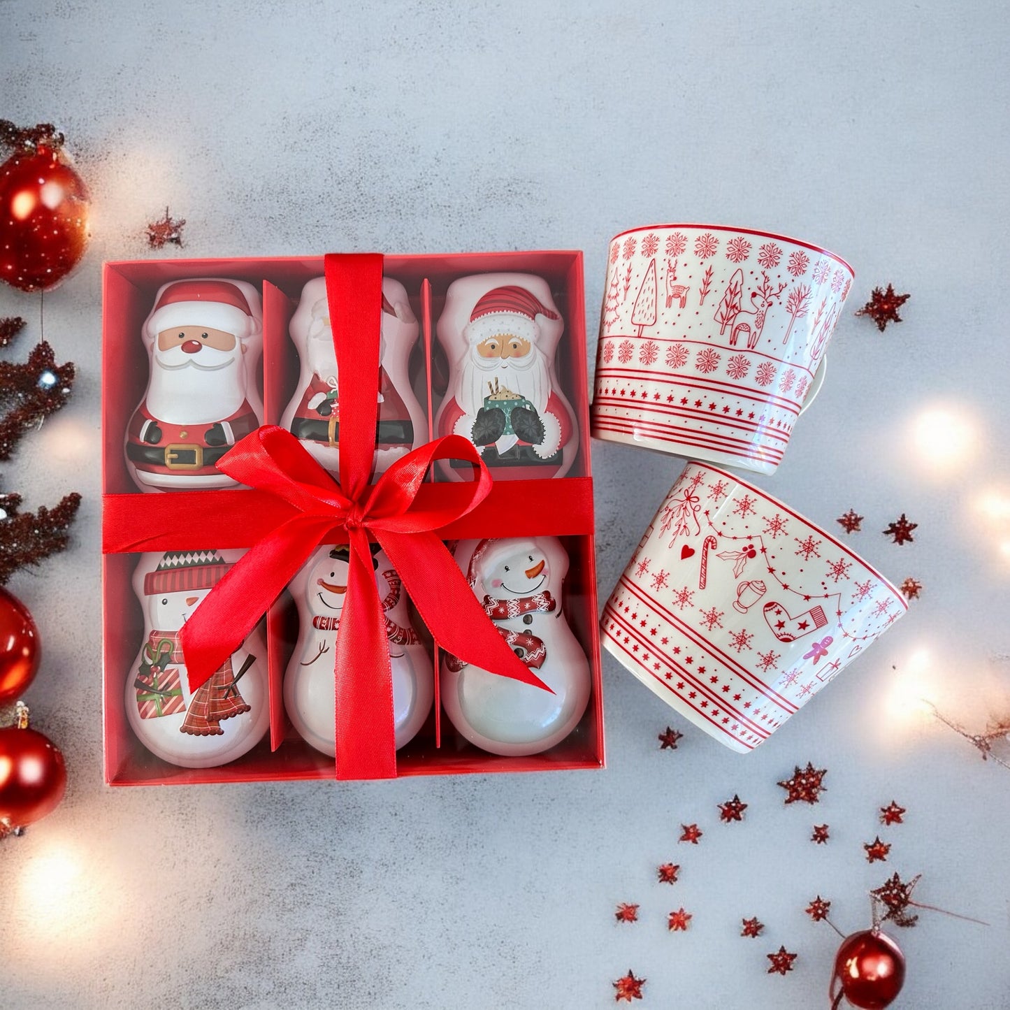 Weihnachtstee Set mit 2 Tassen