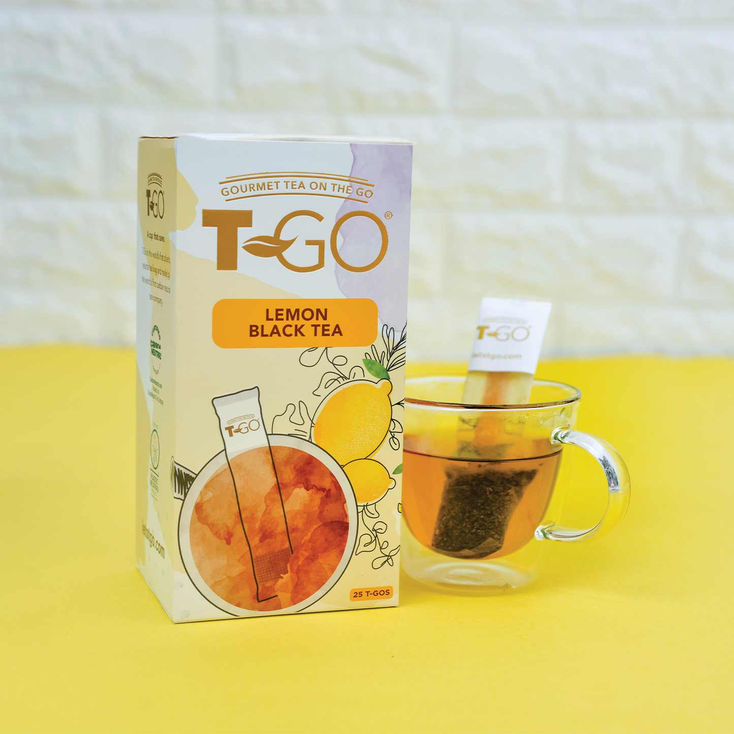 Schwarzer Tee Lemon Zitrone