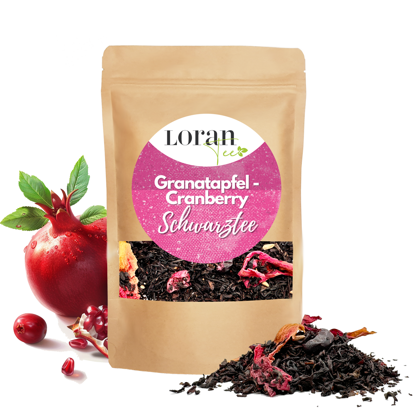 Schwarztee Granatapfel-Cranberry