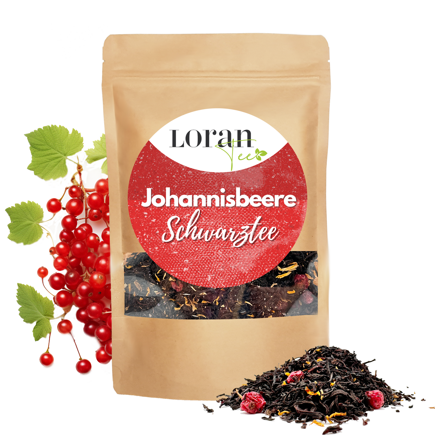 Schwarzer Tee Rote Johannisbeere