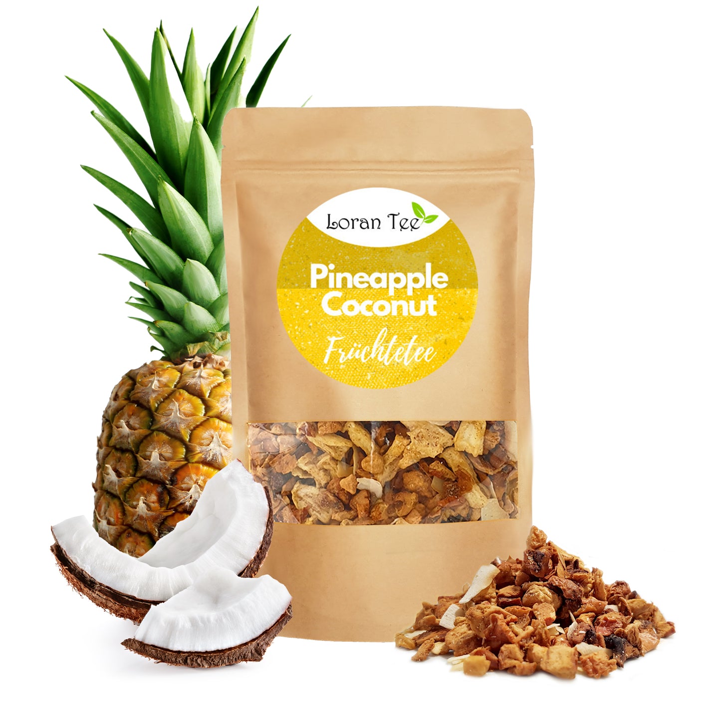 Früchtetee Kokos-Ananas pina colada Tee