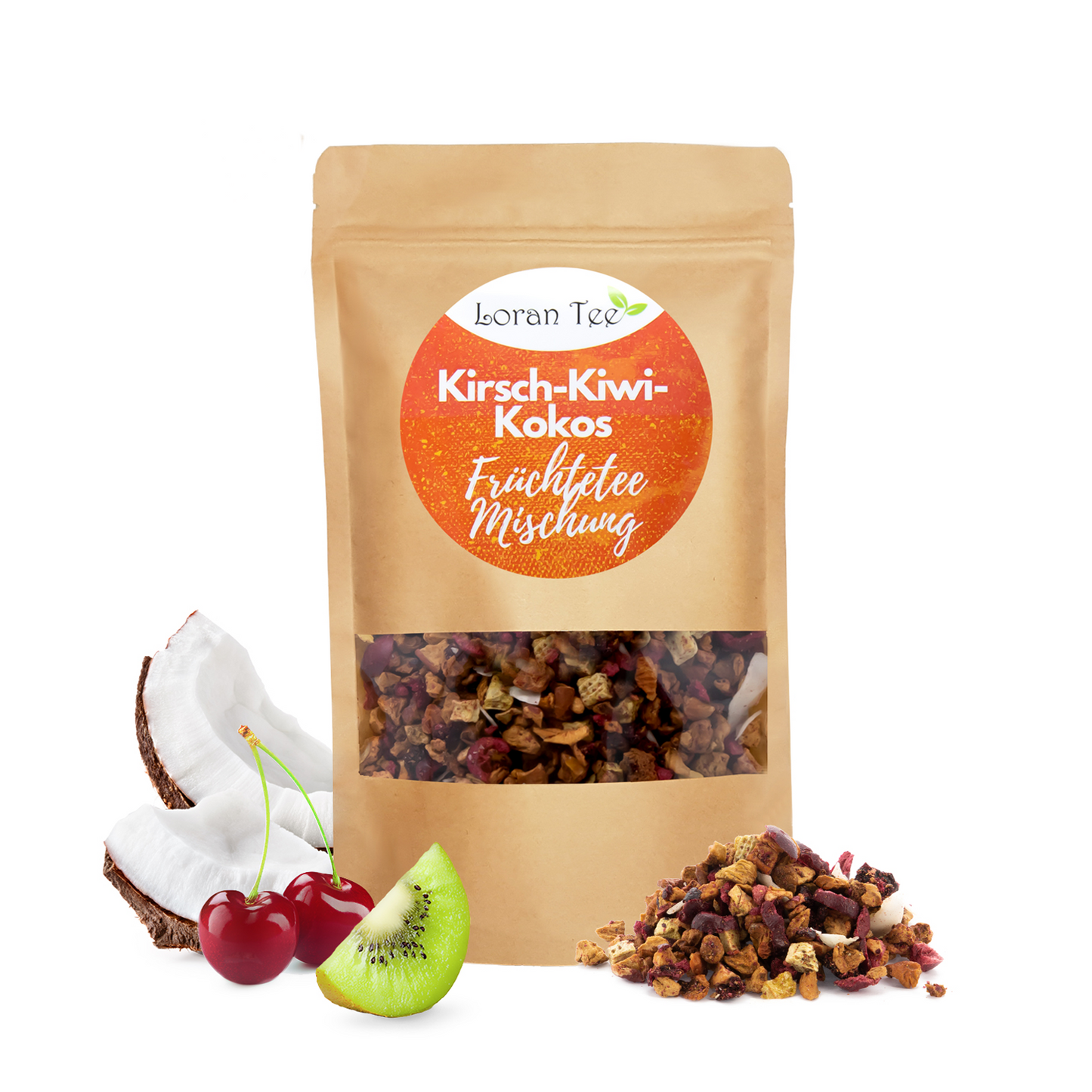 Früchtetee Kirsch-Kiwi-Kokos