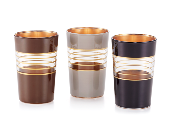 Teeglas Braun-Gold 0,15L