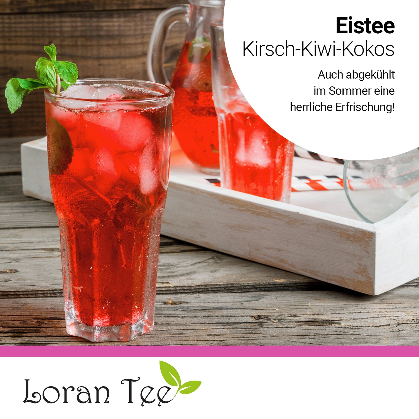 Früchtetee Kirsch-Kiwi-Kokos