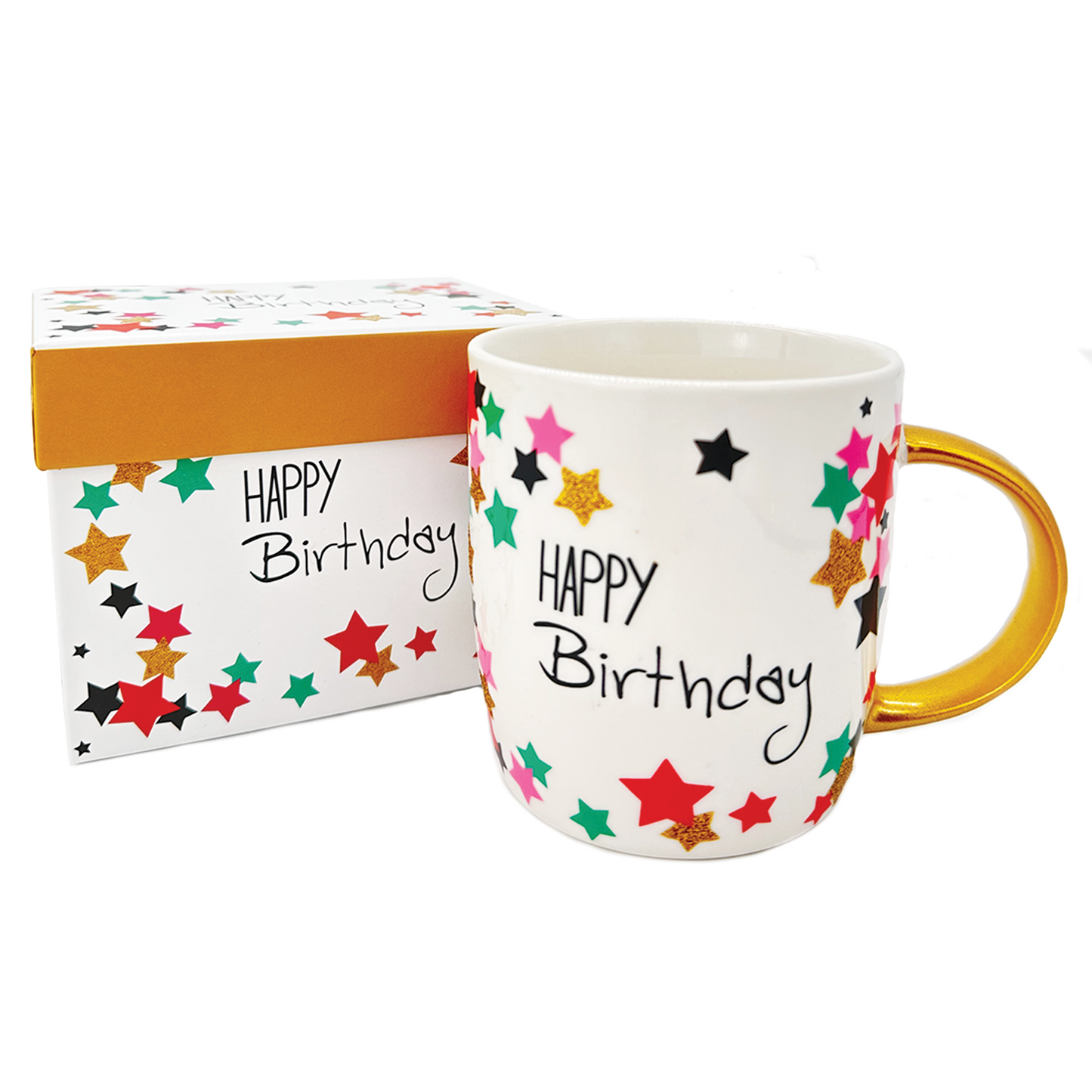 Tee Tasse Happy Birthday in Geschenkbox 0,35L