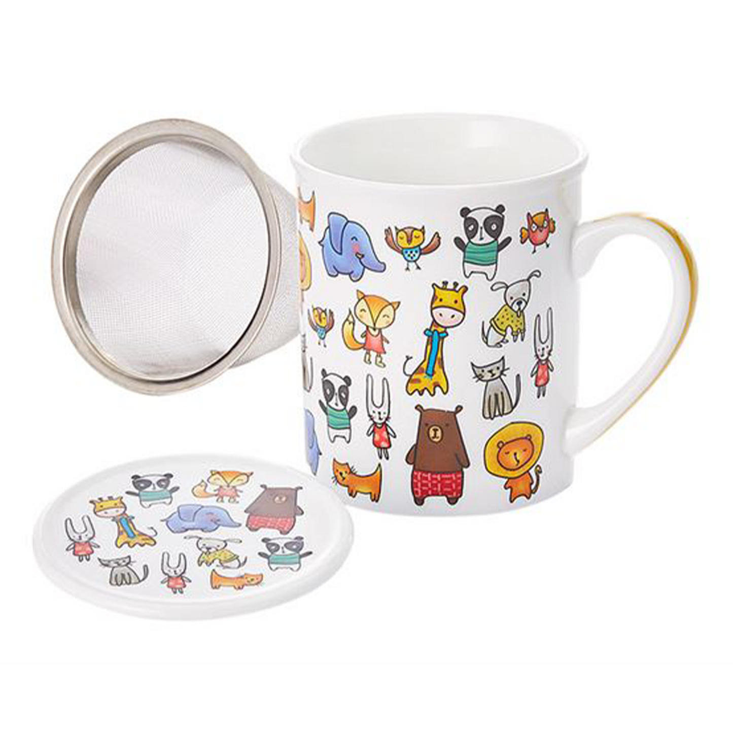 Kindertasse Kinder Kräuterteetasse Zoo 0,2L