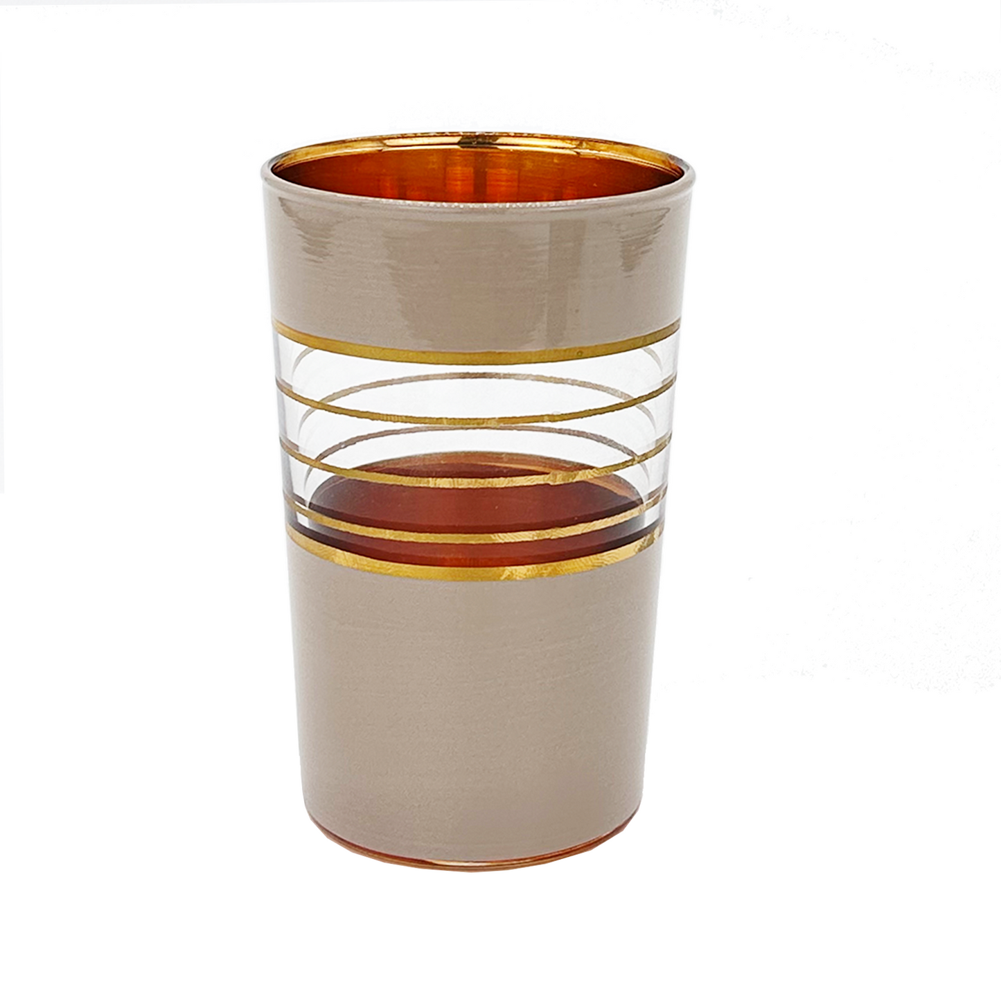 Teeglas Grau-Gold 0,12L