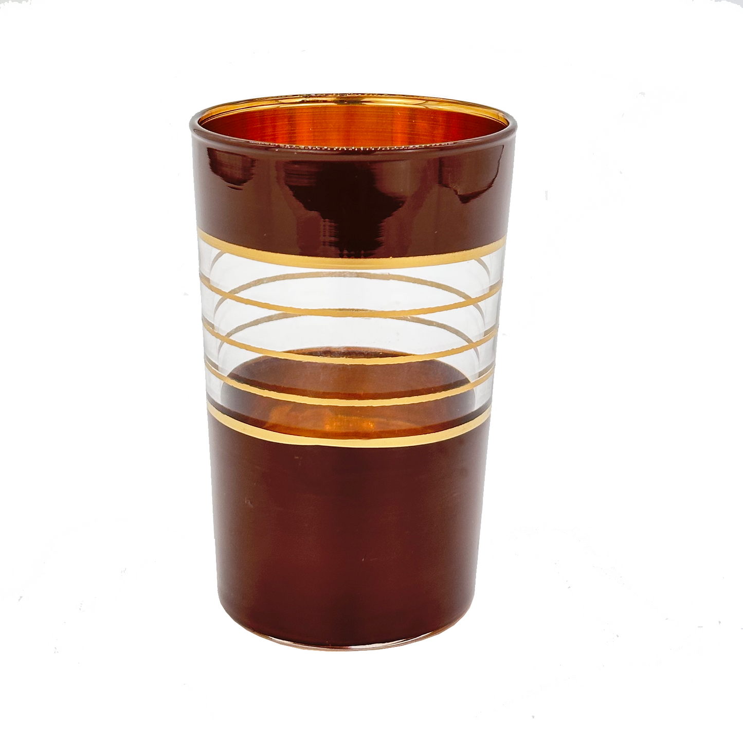 Teeglas Braun-Gold 0,15L