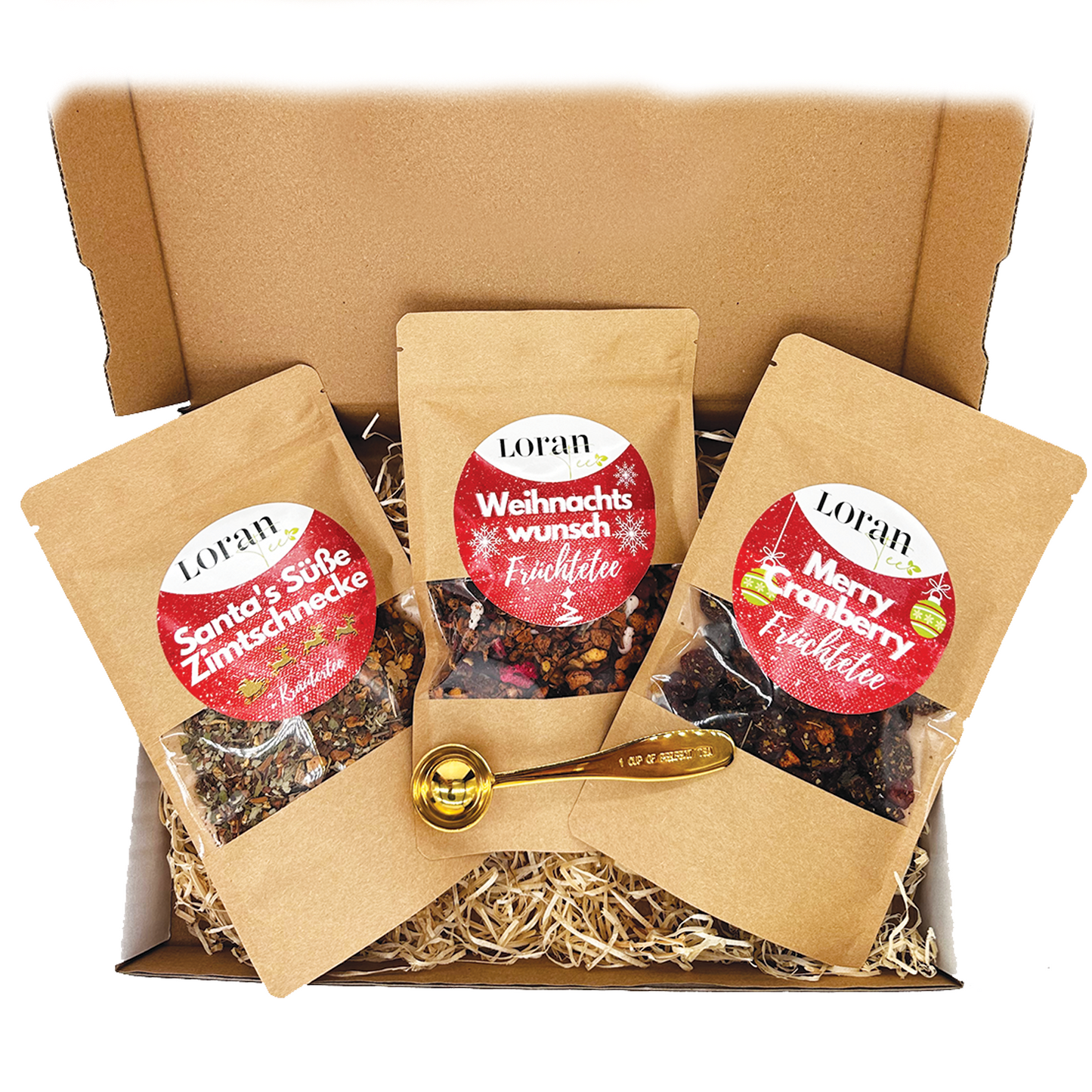 Weihnachtstee Set "Für Dich" mit Teemaßlöffel