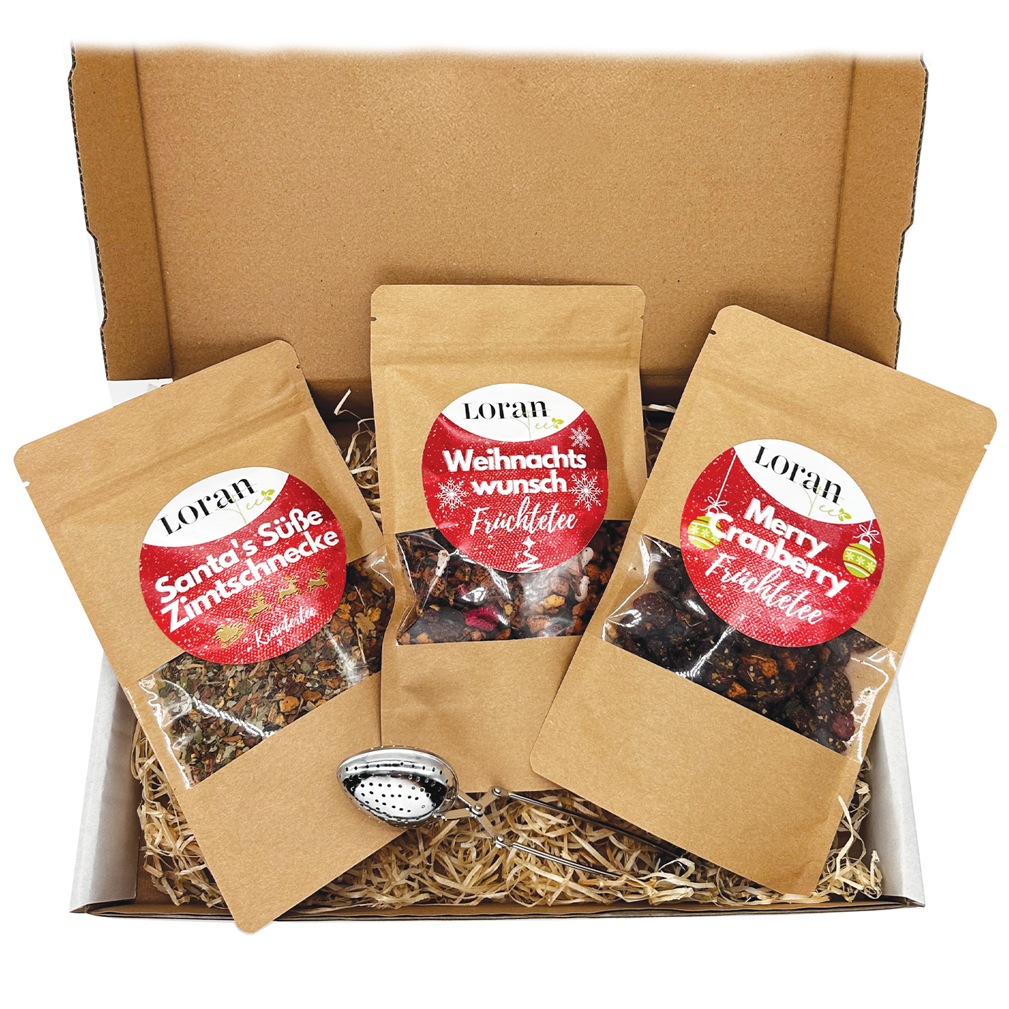 Weihnachtstee Set "Für Dich" mit Tee-Ei-Zange