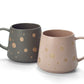 Tasse- Altrosa - Goldene Kreise 0,3l