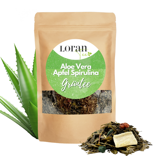 Grüntee Aloe Vera-Apfel-Spirulina