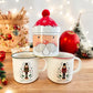 Geschenkset Tee Dose Weihnachtsmann + 2 Weihnachtstassen Nussknacker