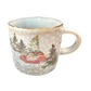 Tasse roter Oldtimer, 0,3l, Geschenk, Weihnachtstasse