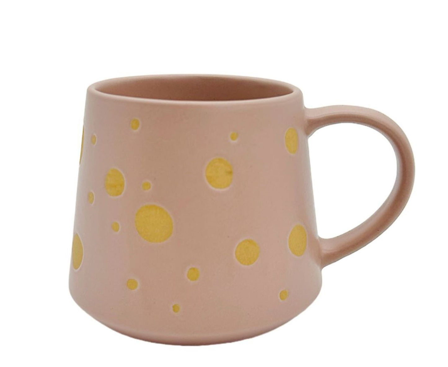 Tasse- Altrosa - Goldene Kreise 0,3l