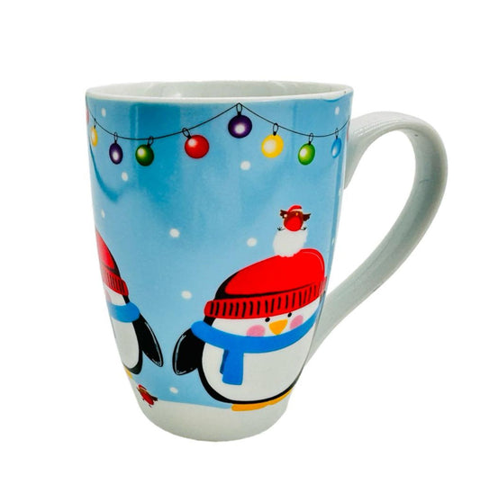 Tasse Hellblau Pinguin-Kugeln 0,3l